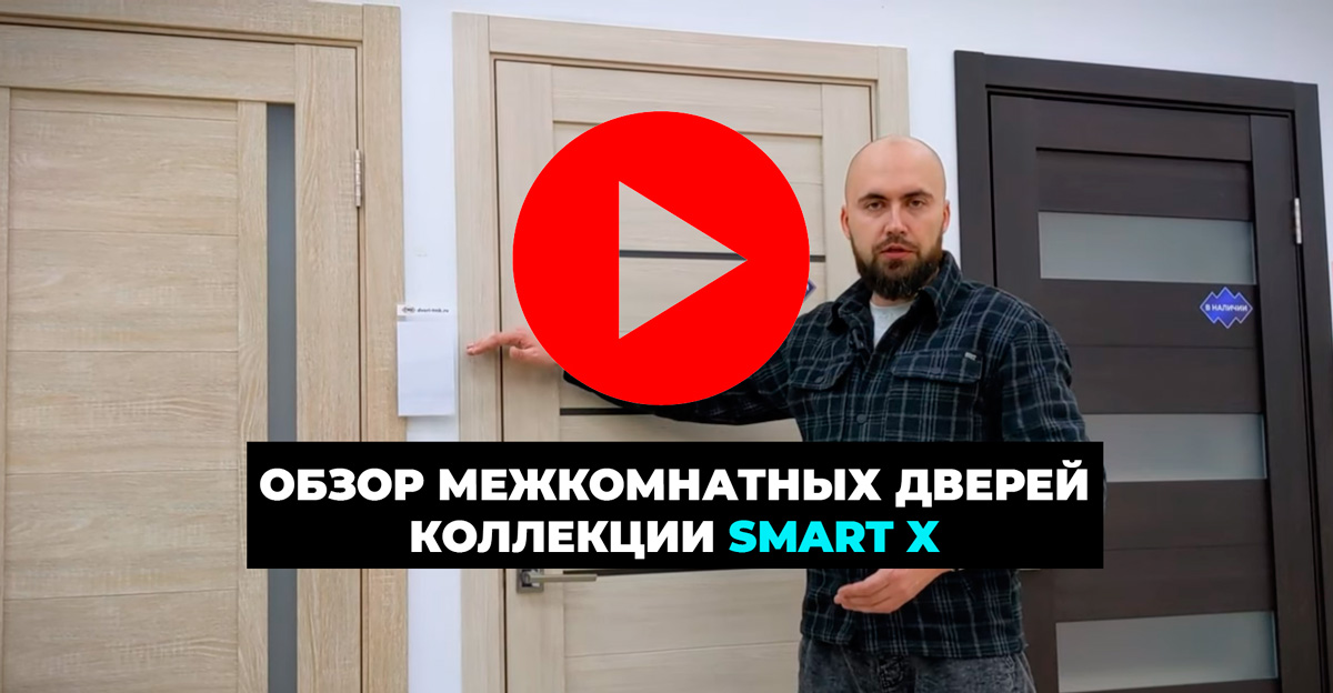 Видео обзор межкомнатной двери двери SMART 29 Black Star